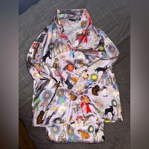 Karen Mabon “Cat Show” Pajamas XL